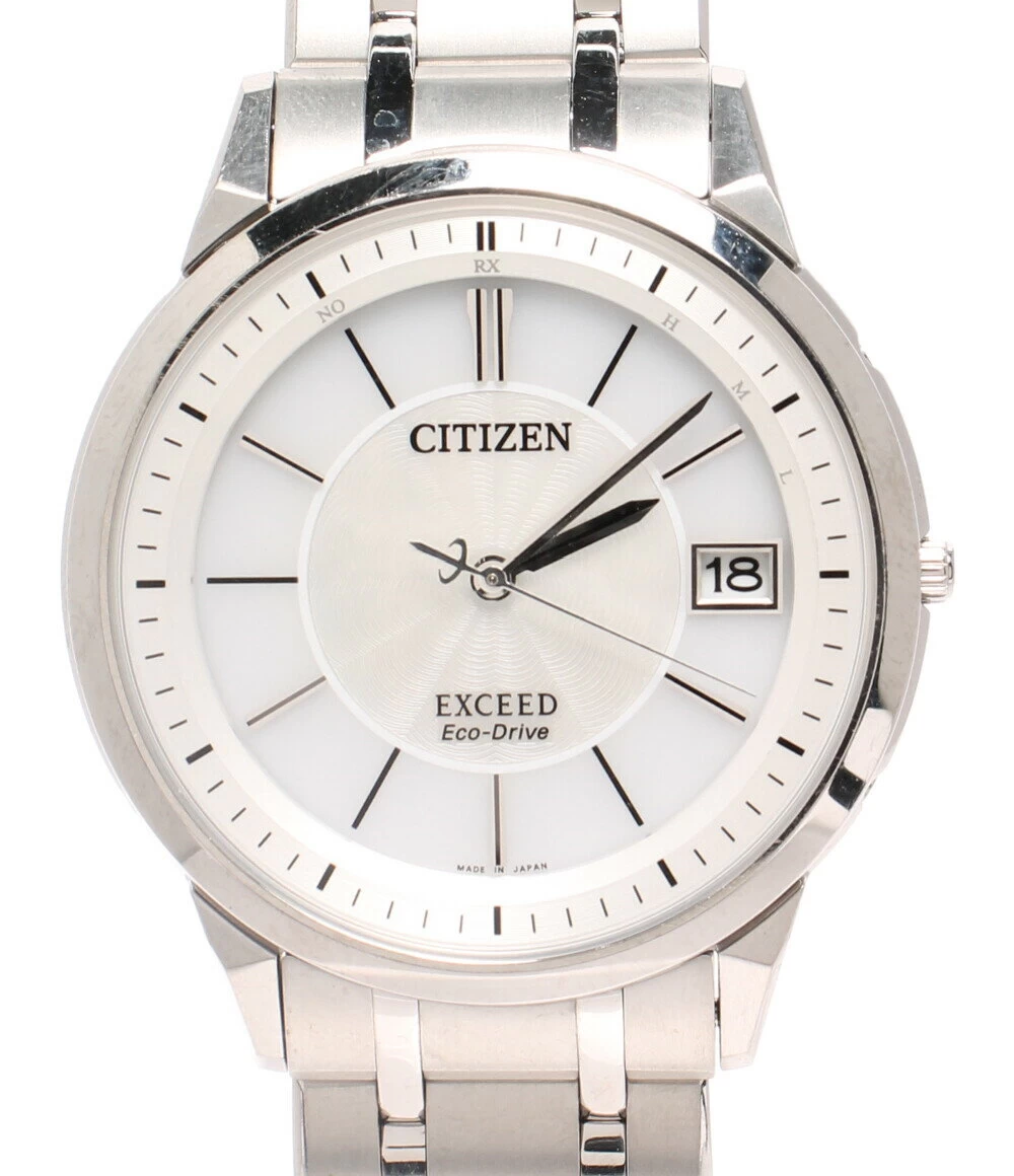  CITIZEN ECO-DRIVE EXCEED SOLAR WHITE H113-T016189 CITIZEN