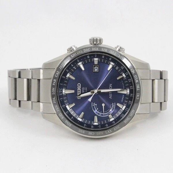 SEIKO Seiko Astron 8X Series World Time GPS Satellite Radio Wave Solar Titanium Blue Dial SBXB109/8X22-0AG0-2