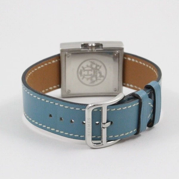 Hermes Belt Watch Quartz Ladies White Dial with 3 Straps BE1.210