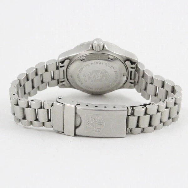 TAG HEUER 2000 QUARTZ LADIES BLACK DIAL GENUINE SS BELT 973.008