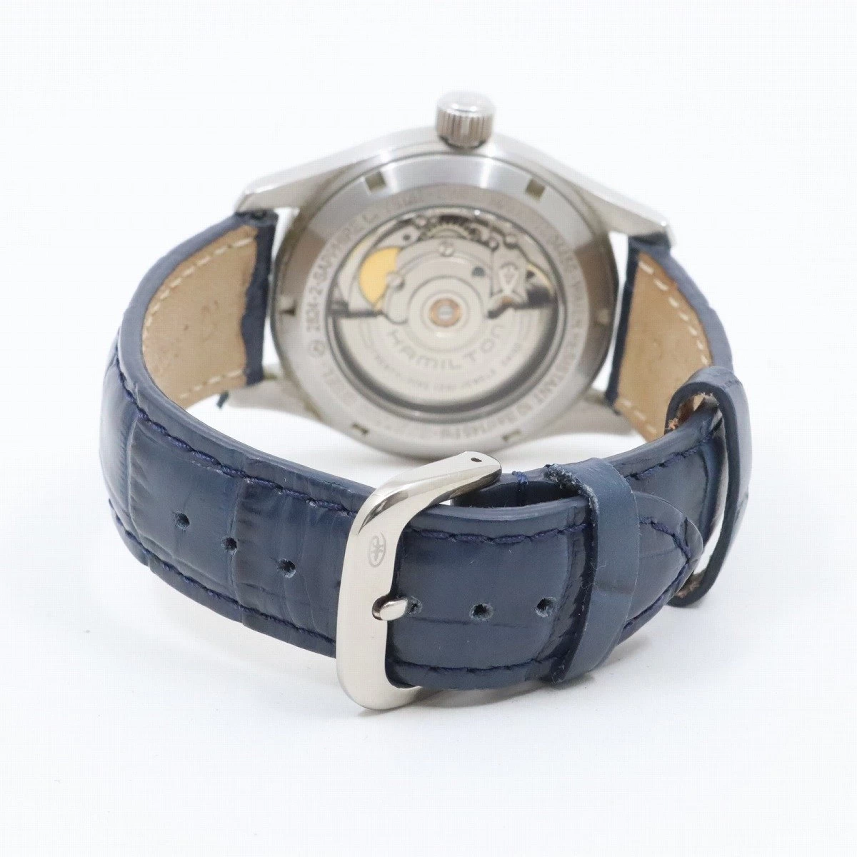 Hamilton Khaki Field Automatic Ivory Dial Back Case External Strap H704450