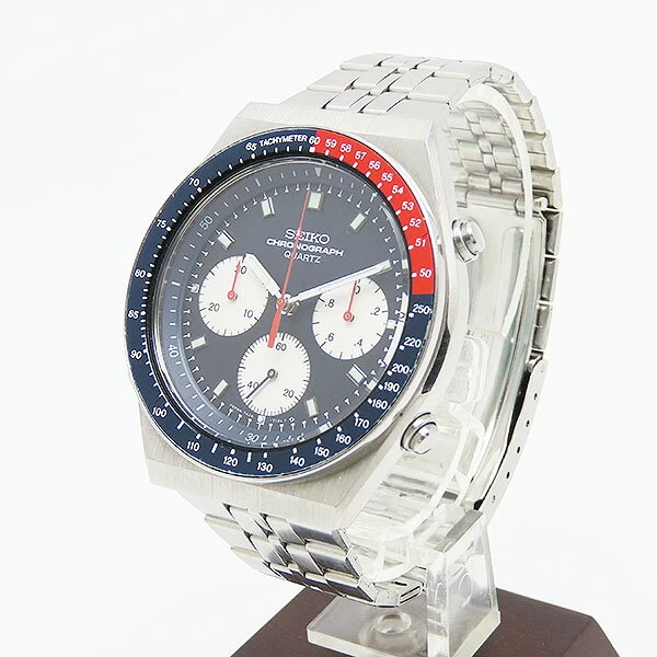 Seiko Speedmaster Quartz Pepsi Bezel 7A28-7100 1983/5 Stainless Steel Red Blue Chronograph SEIKO 7A28A Analog Excellent Quality Marutaka Koshien Nishinomiya Hyogo 21-75-1 