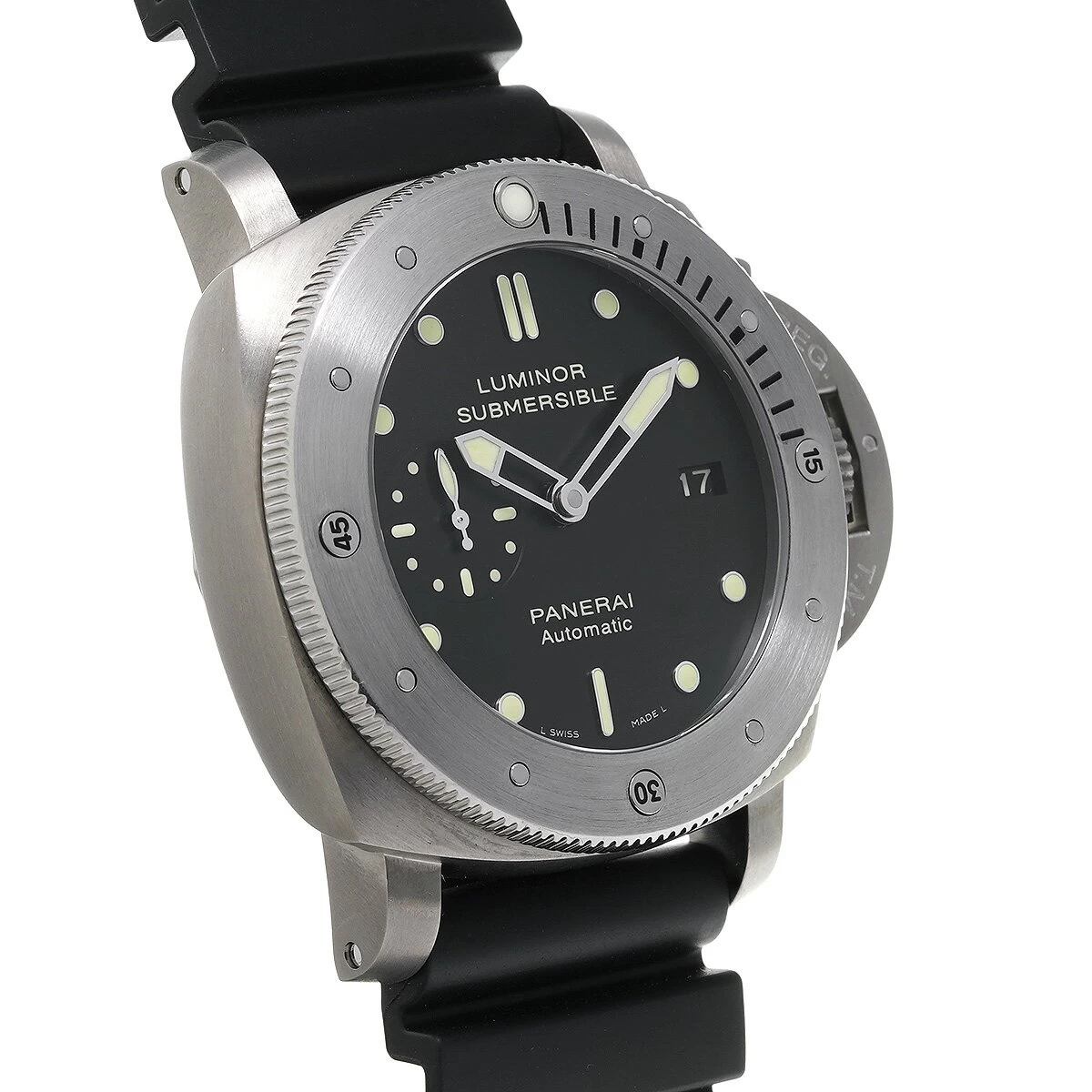  Panerai PANERAI Luminor Submersible 1950 3 Days Automatic Titanio PAM00305 L Number (2009 Manufacture) Black 