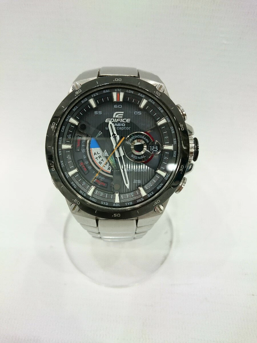 CASIO ◆ solar EDIFICE/analog/SLV/EQW-A1000
