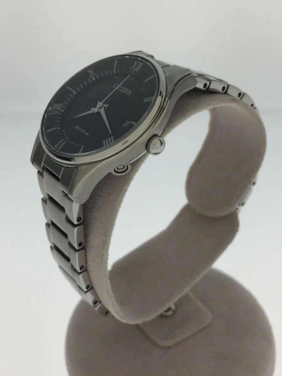 CITIZEN ◆ H0F0-S114152/Solar/Analog/Stainless Steel/BLK Radio Roman Index Date ECO-DRIVE Eco Drive