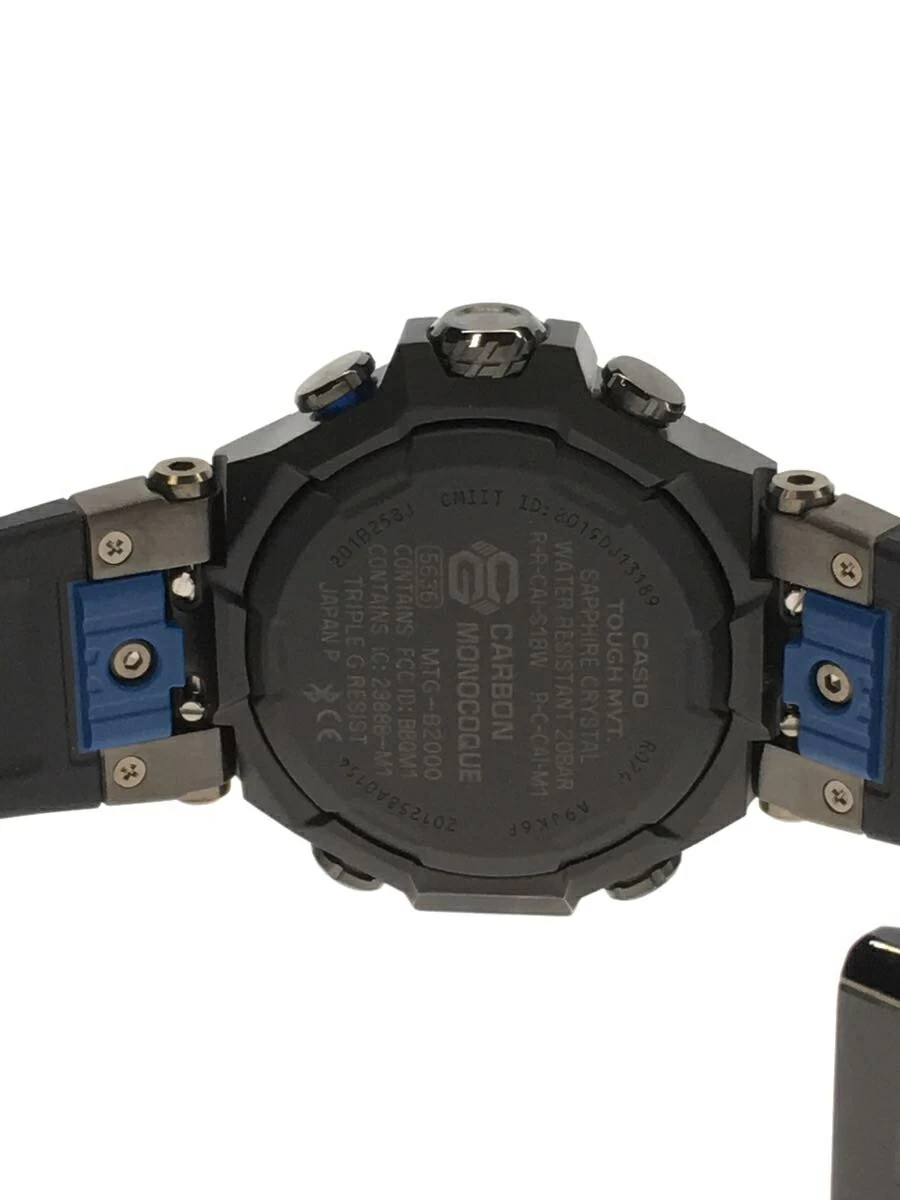 CASIO ◆ G-SHOCK/MTG-B2000B-1A2JF/Quartz/Analog/Rubber/BLK/BLK