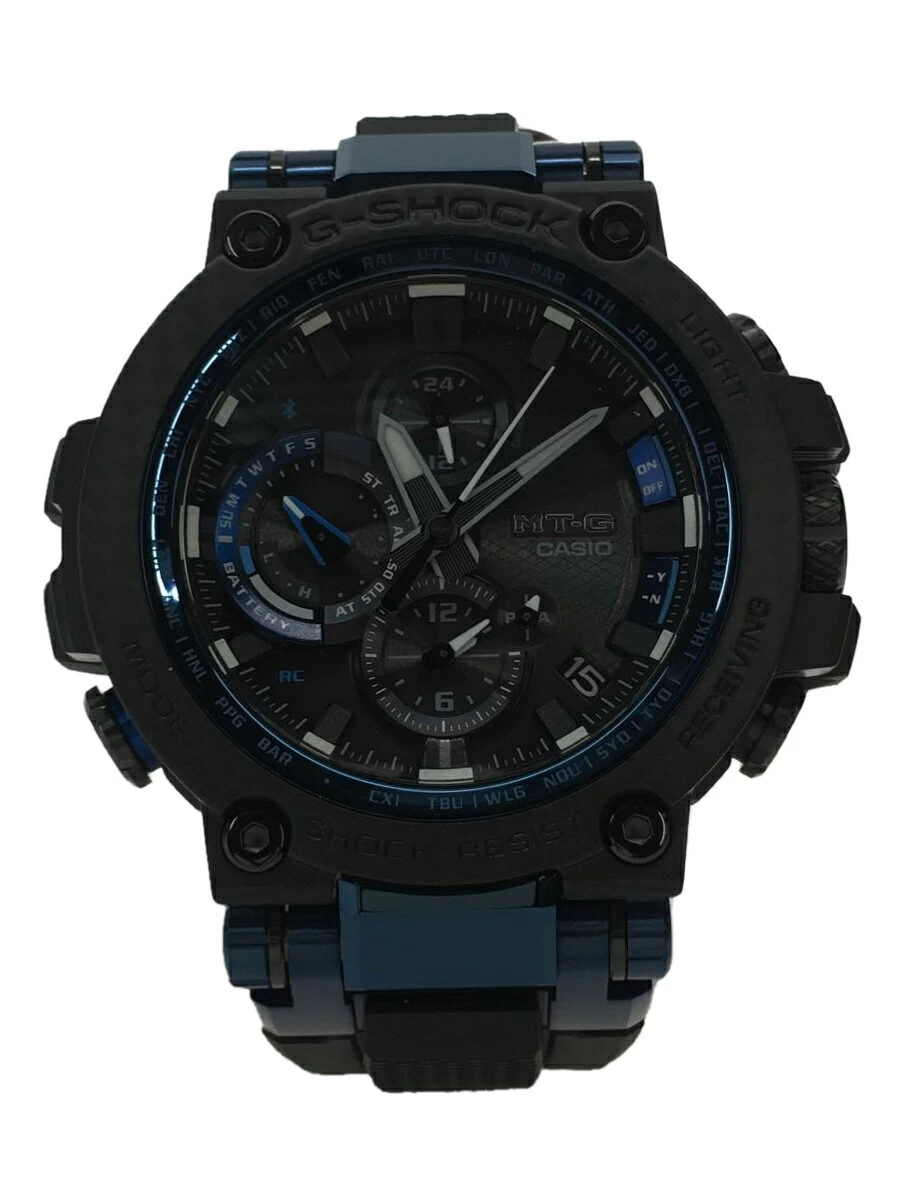 CASIO ◆ Solar G-SHOCK/Analog/BLU/BLK/MTG-B1000XB-1AJF/