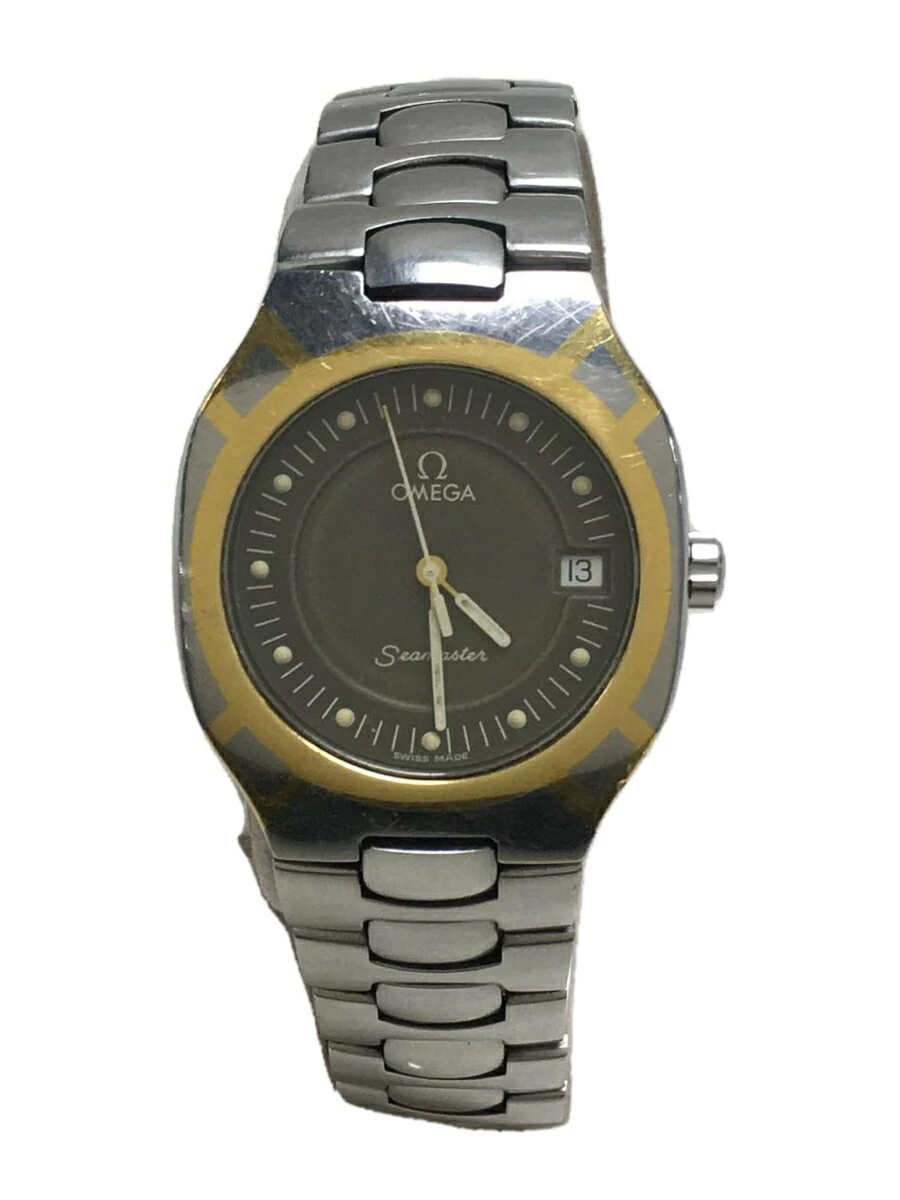 OMEGA ◆ Quartz/Analog/Stainless/Black/Silver/Seamaster/Polaris