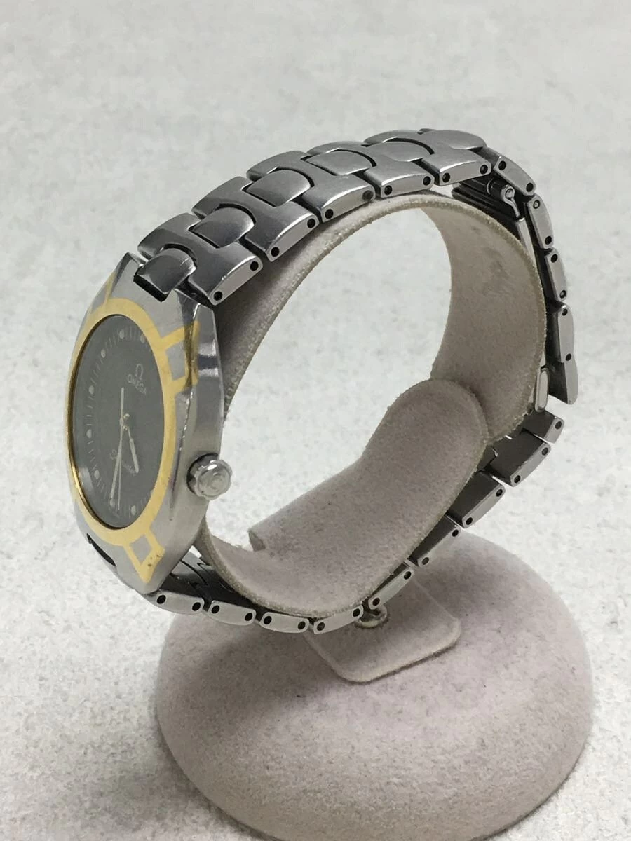 OMEGA ◆ Quartz/Analog/Stainless/Black/Silver/Seamaster/Polaris