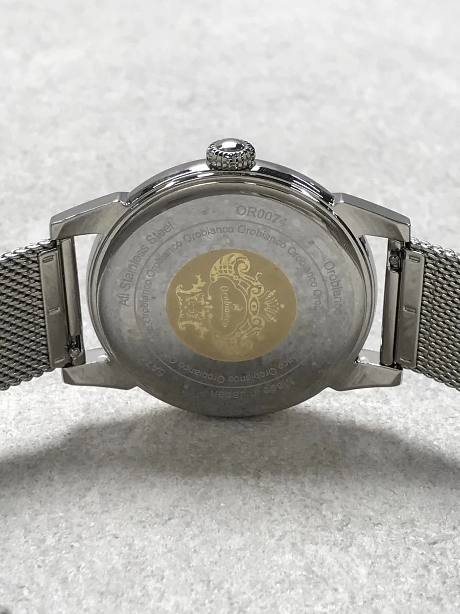 OroBianco ◆ Quartz/Chronograph/Moon PHASE/Analog/Stainless/BLU/SLV