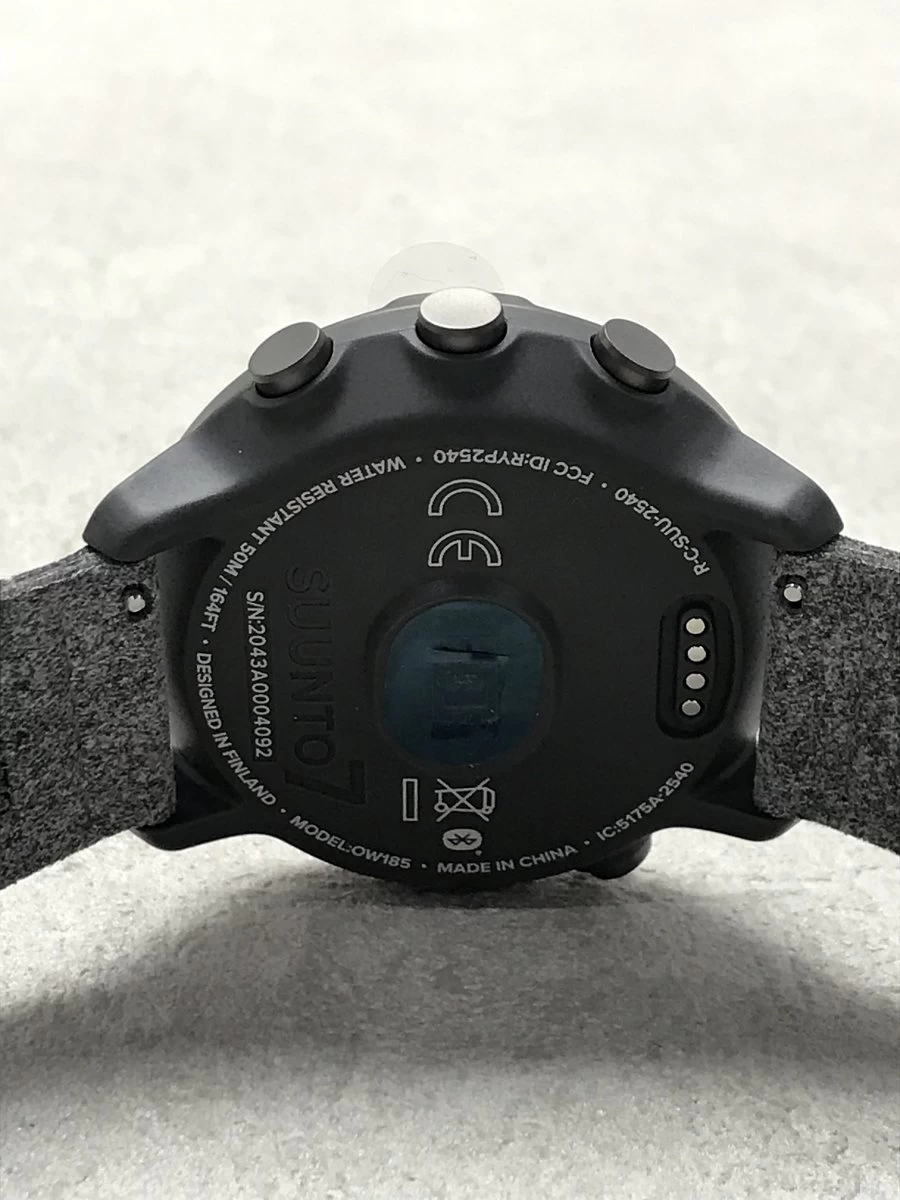 SUUNTO ◆ SUUNTO7/smart watch/graphite digital/rubber/BLK/GRY