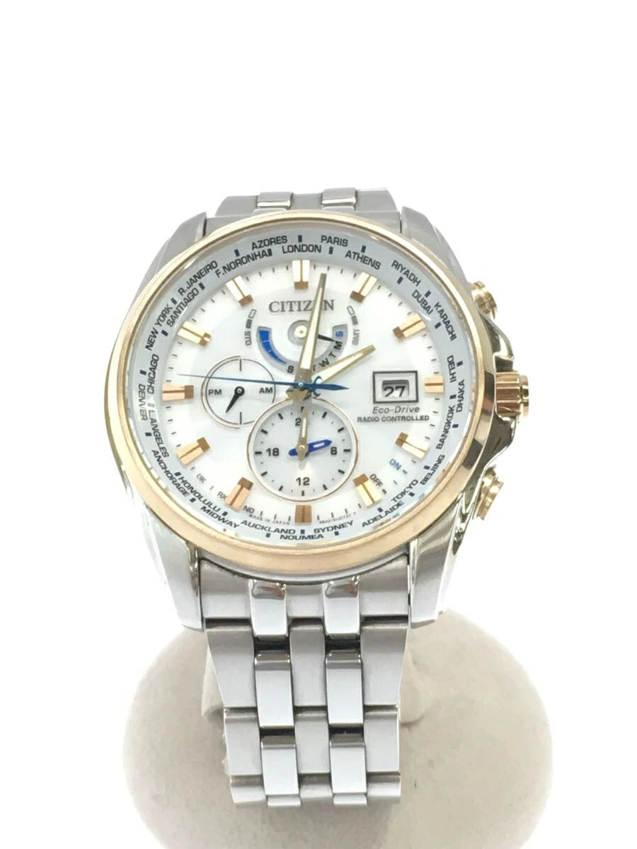 CITIZEN ◆ Solar/Analog/Stainless Steel/WHT Chronograph Radio Wave ECO-DRIVE LIMITED EDITION