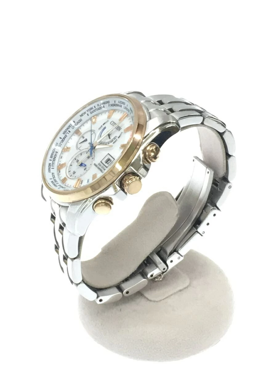 CITIZEN ◆ Solar/Analog/Stainless Steel/WHT Chronograph Radio Wave ECO-DRIVE LIMITED EDITION