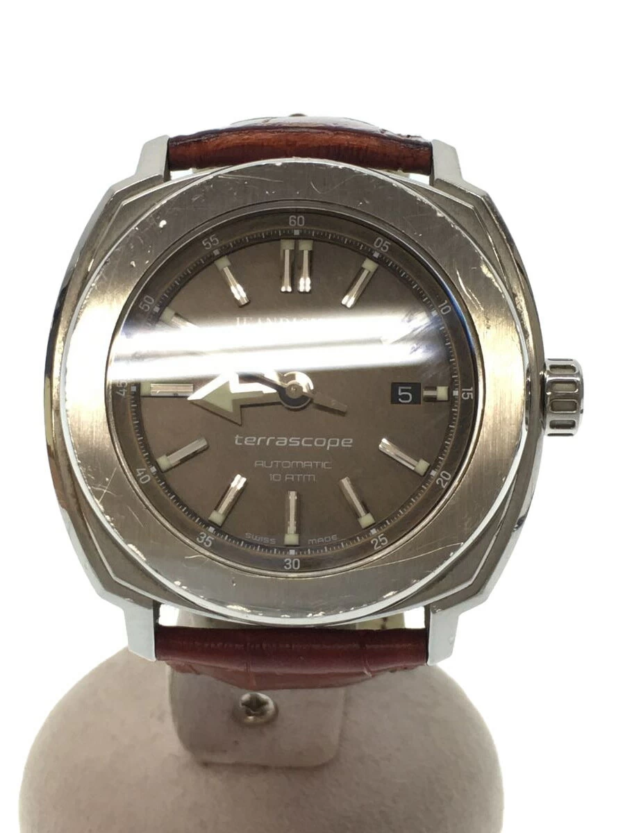 JEANRICHARD/automatic/analog/leather/BRW/60500/TERRASCOOP