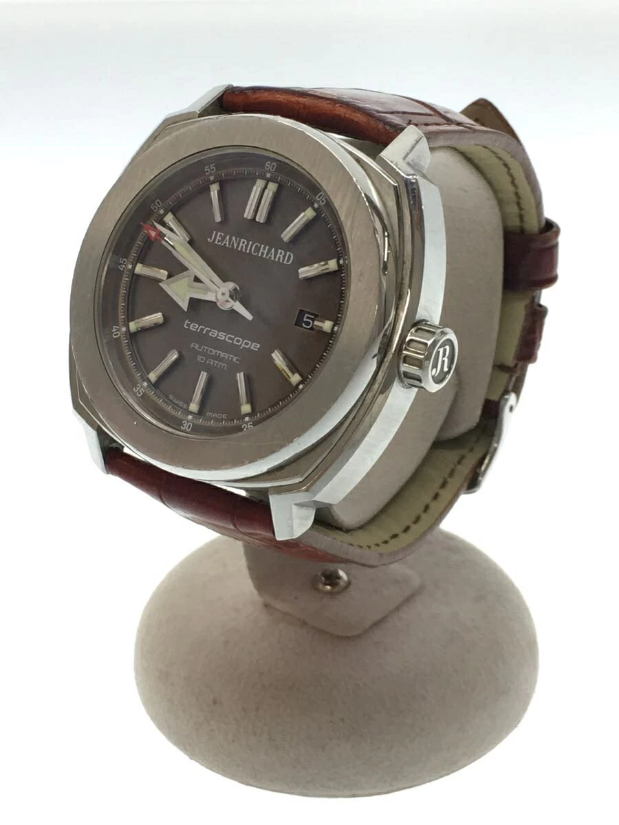JEANRICHARD/automatic/analog/leather/BRW/60500/TERRASCOOP