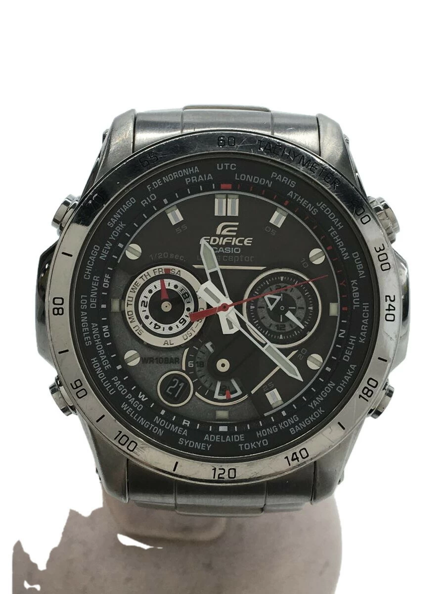 CASIO ◆ CASI/Casio/Solar/EDIFICE/MULTIBAND6/Analog/Stainless/SLV/SLV