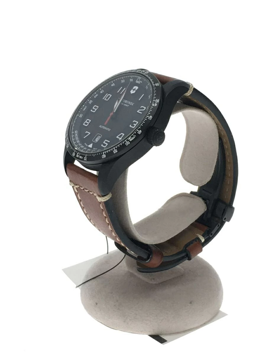 VICTORINOX ◆ Automatic/Analog/Leather/BLK/BLK/Swiss Army/Air Boss