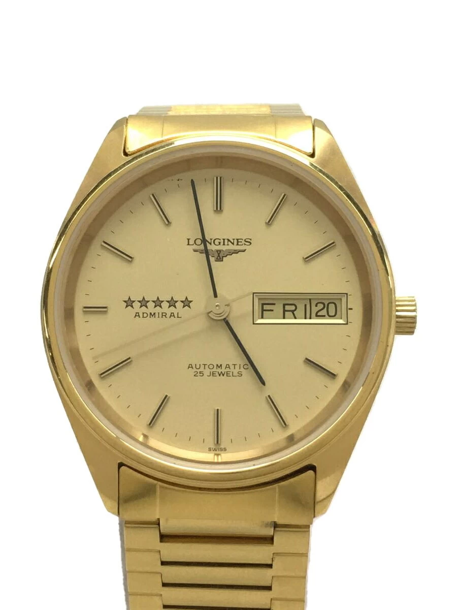 LONGINES ◆ ADMIRAL/Five Star/Missing Frame/Automatic/Analog/Stainless/Gold/L7 634