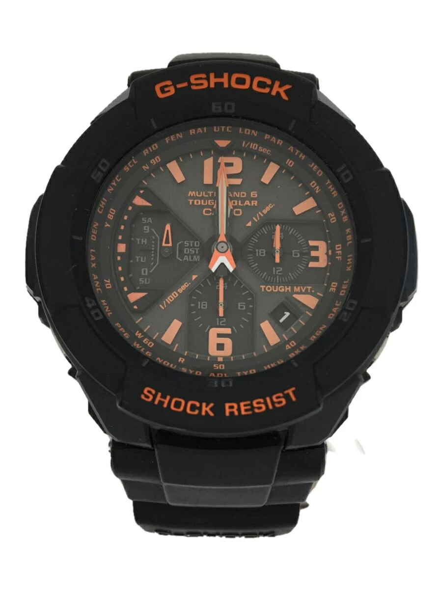 CASIO ◆ GW-3000B/Solar/Analog/Rubber/BLK