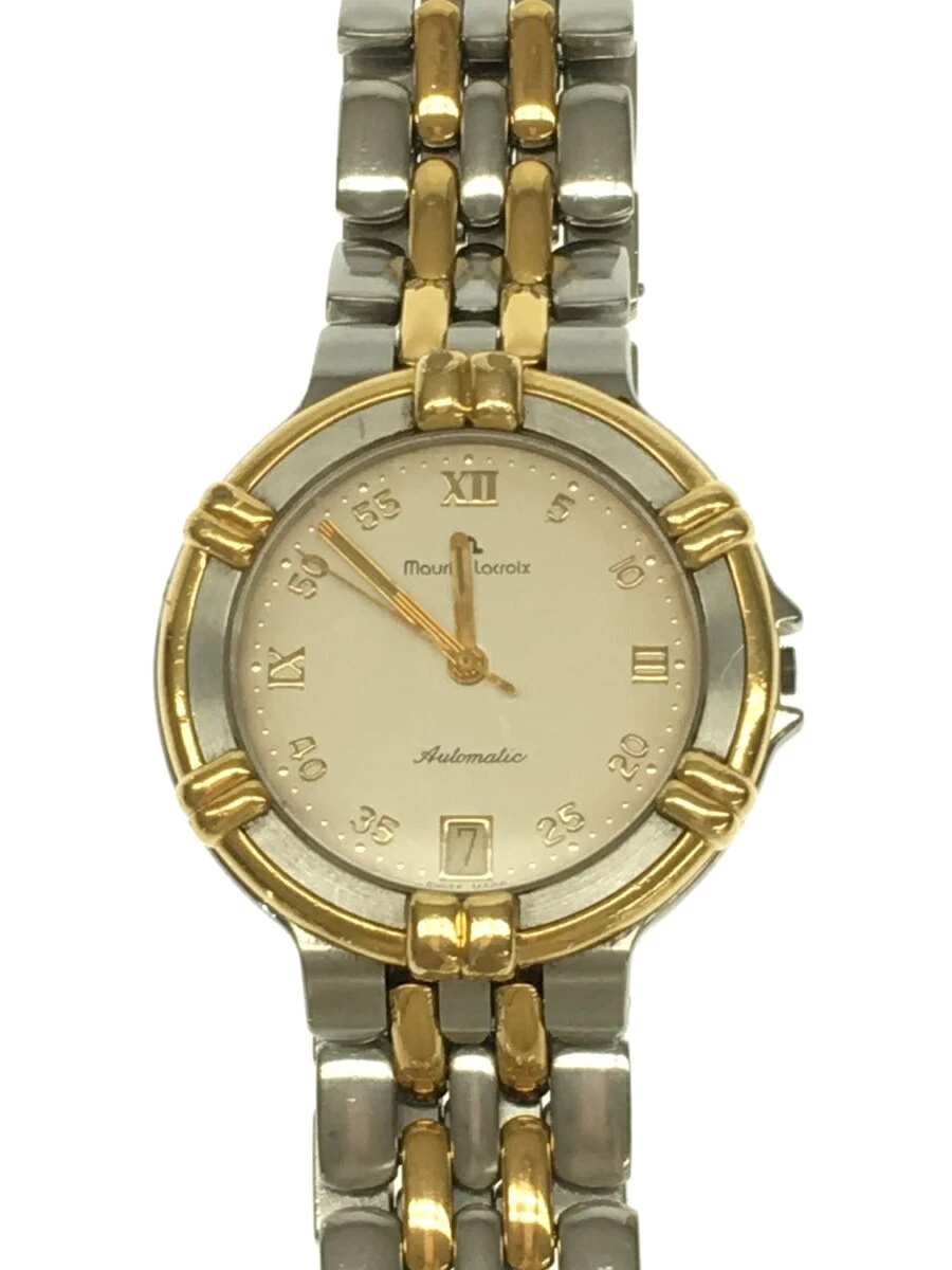 MAURICE LACROIX ◆ automatic/analog/white/silver