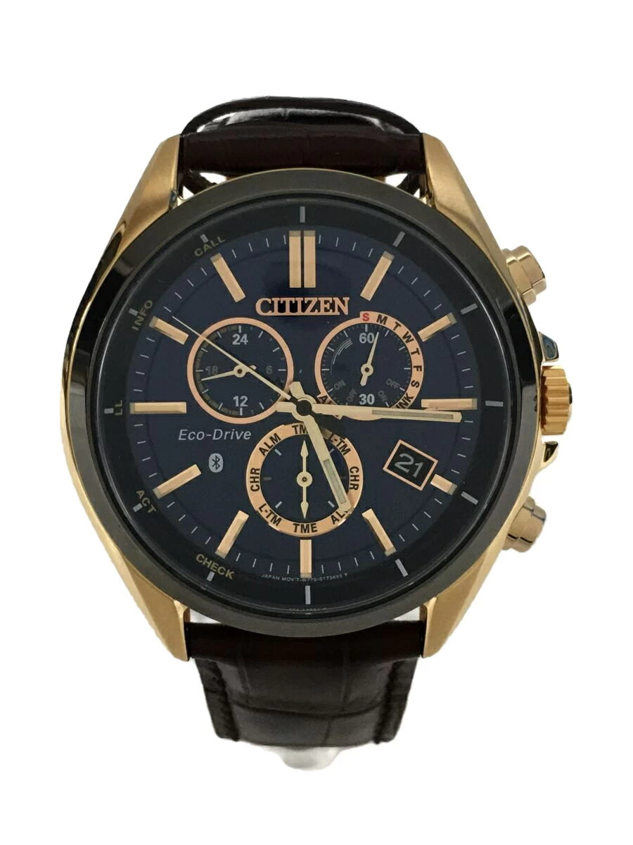 CITIZEN ◆ BZ1056-09L/Solar/Analog/BLU/BRW Chronograph ECO-DRIVE Eco-Drive