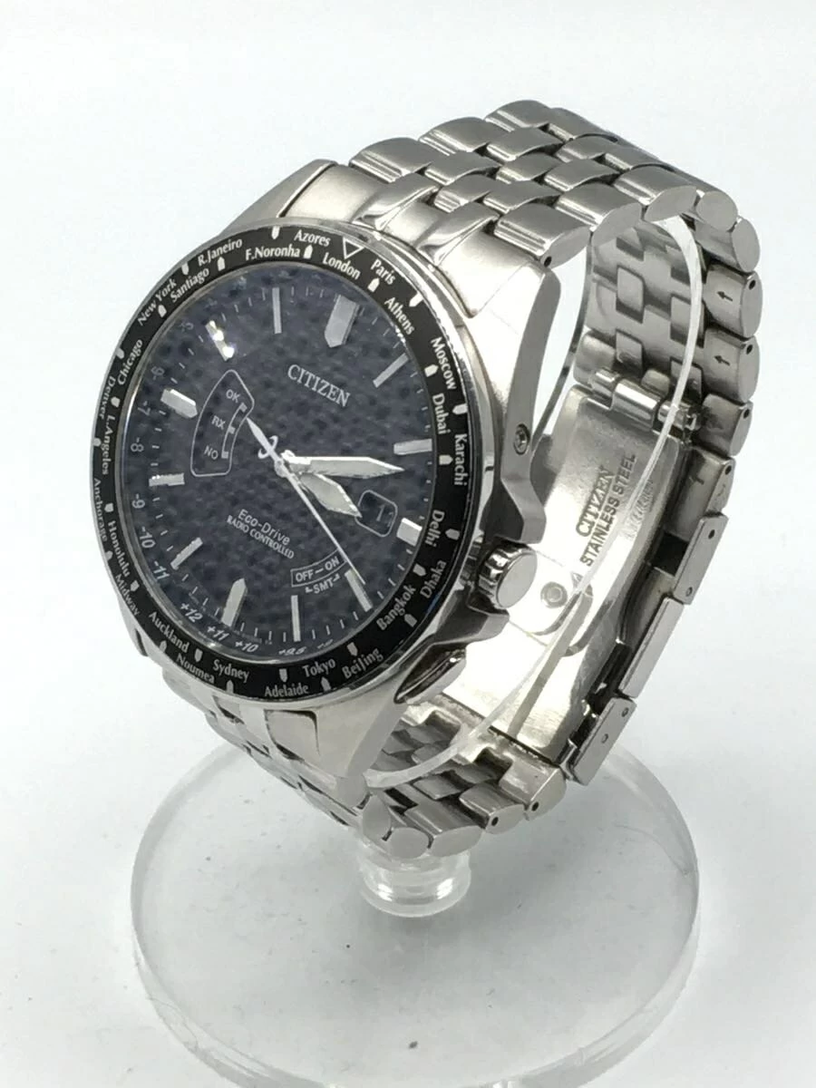 CITIZEN ◆ Eco-drive/with box/gusset included/with scratches/solar/analog/stainless steel