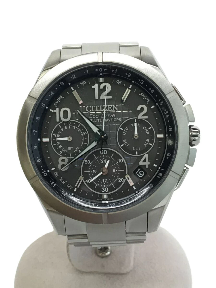 CITIZEN ◆ Solar/Analog/Titanium/GRY/SLV Chronograph Radio Wave Eco-Drive Eco-Drive Satellite Wave