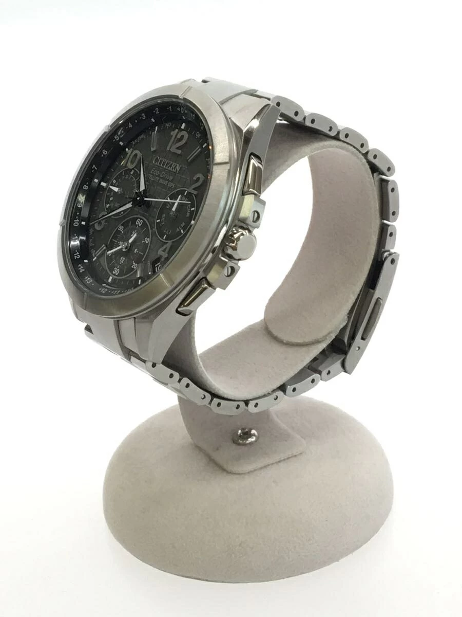 CITIZEN ◆ Solar/Analog/Titanium/GRY/SLV Chronograph Radio Wave Eco-Drive Eco-Drive Satellite Wave
