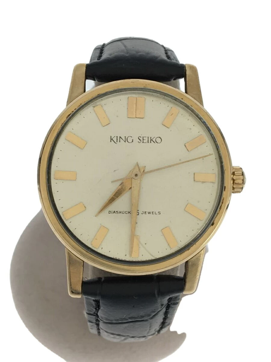 SEIKO ◆ KINGSEIKO/KING SEIKO/MANUAL WRING/ANALOGUE/STAINLESS/GOLD/BLACK