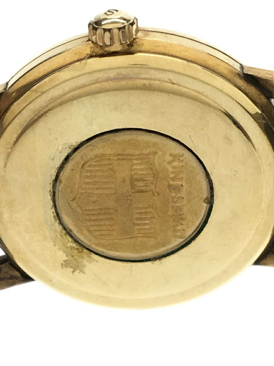 SEIKO ◆ KINGSEIKO/KING SEIKO/MANUAL WRING/ANALOGUE/STAINLESS/GOLD/BLACK