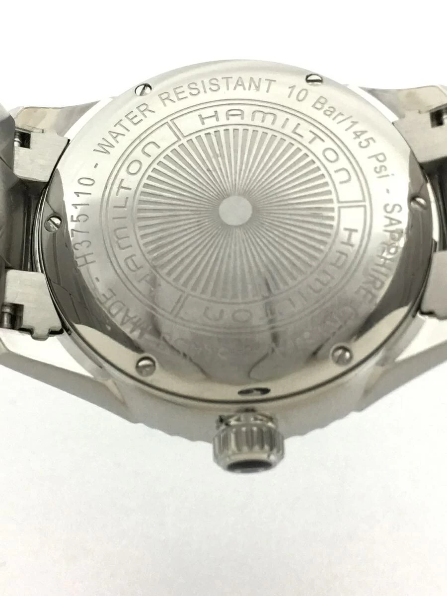 HAMILTON ◆ Jazzmaster/H375110/Quartz/Analog/Stainless Steel/BLK/SLV/SSJAZZMASTER Triangle Index Date