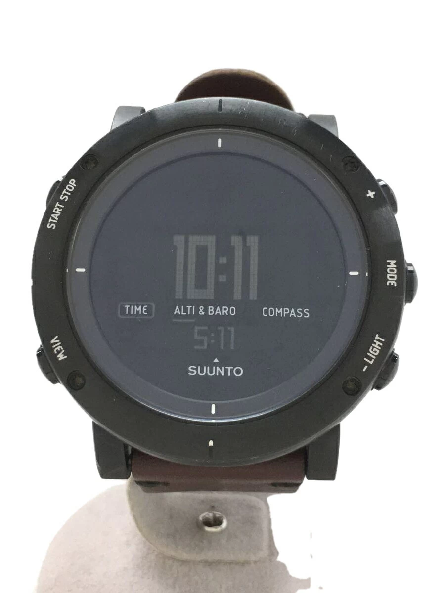 SUUNTO ◆ ESSENTIAL/belt feeling of use digital/leather/BLK