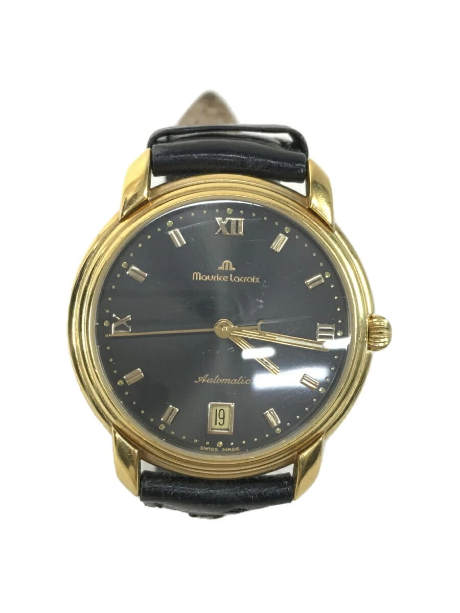 MAURICE LACROIX ◆ Quartz/Analog/Leather/BLK