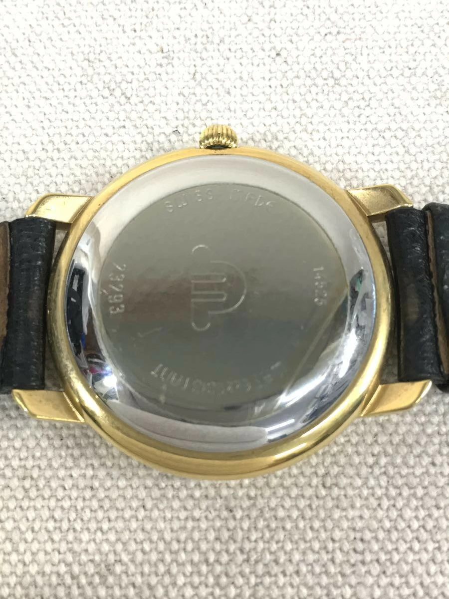 MAURICE LACROIX ◆ Quartz/Analog/Leather/BLK
