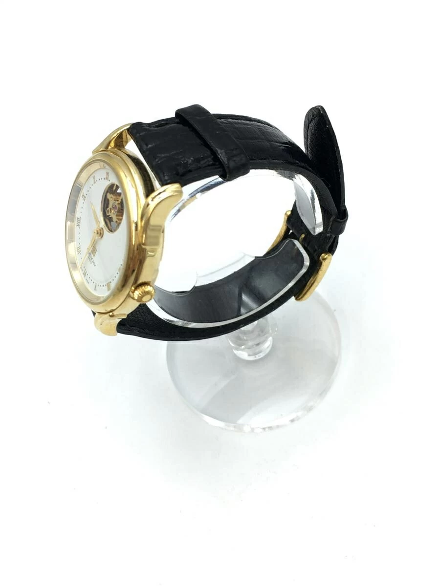 GIVENCHY ◆ automatic/analog/leather/WHT daily/accessories