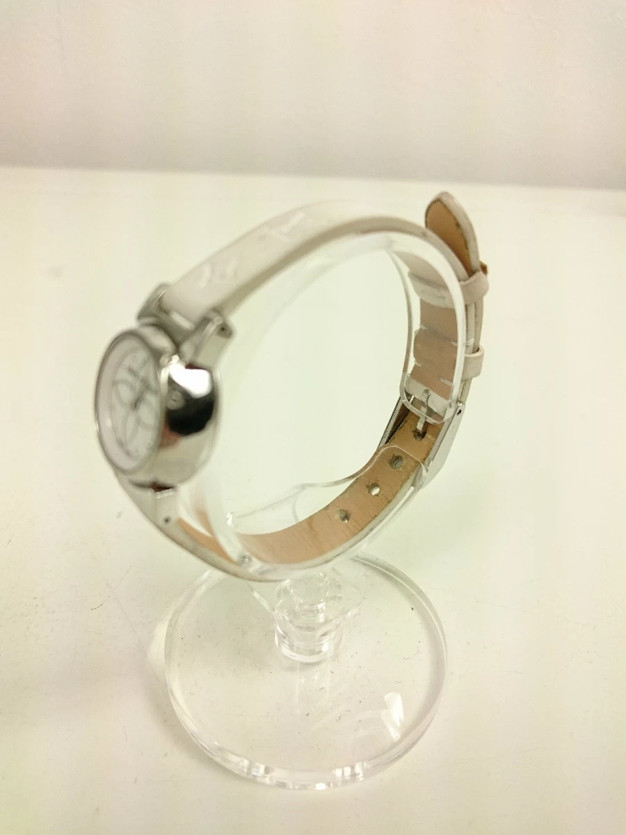 LOUIS VUITTON ◆ Quartz/Analog/Tambour Bijou/Q151C/shell/leather belt/monogram