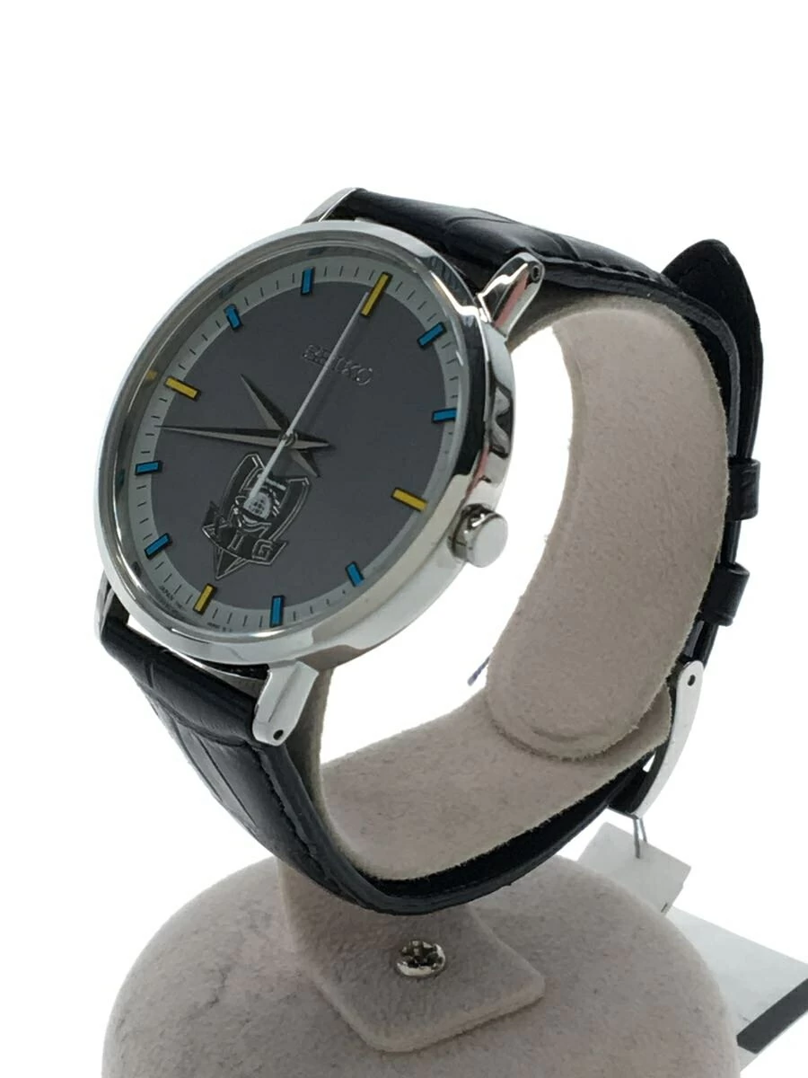 SEIKO ◆ × Ultraman Gaia/TDG Limited Edition/Quartz/Analog/Leather/SLV/BLK 7N01-HDC0