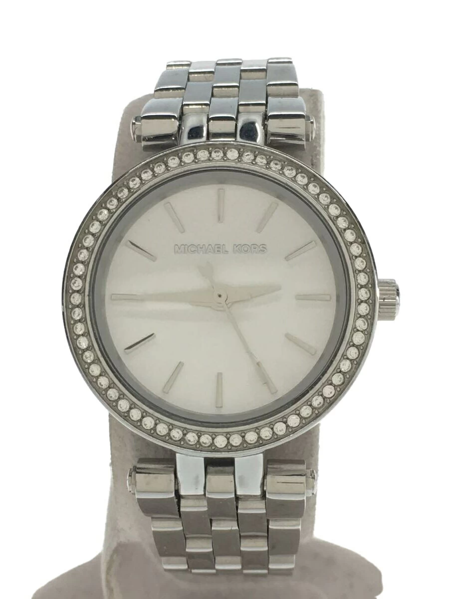 MICHAEL KORS ◆ PETITE DARCI/analog/stainless steel/WHT/SLV/MK-3294