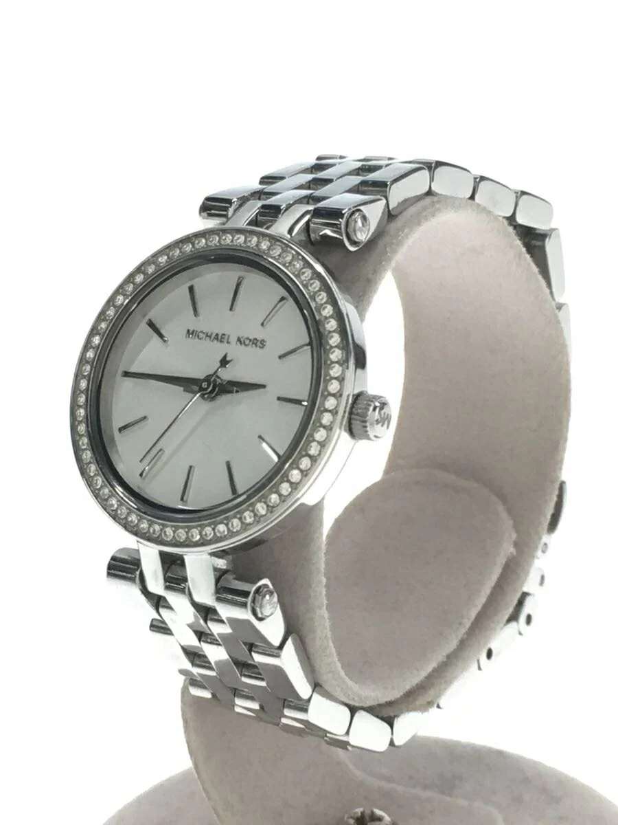 MICHAEL KORS ◆ PETITE DARCI/analog/stainless steel/WHT/SLV/MK-3294