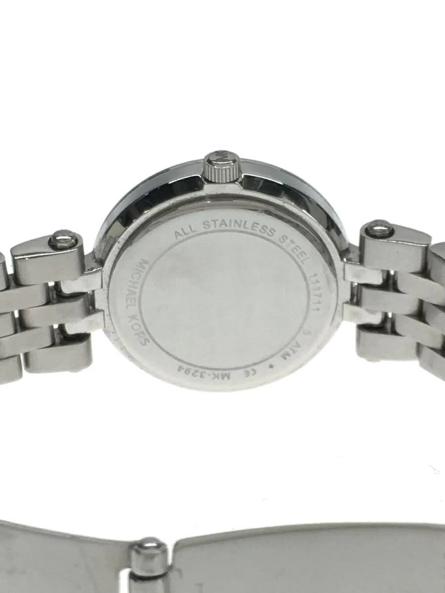 MICHAEL KORS ◆ PETITE DARCI/analog/stainless steel/WHT/SLV/MK-3294