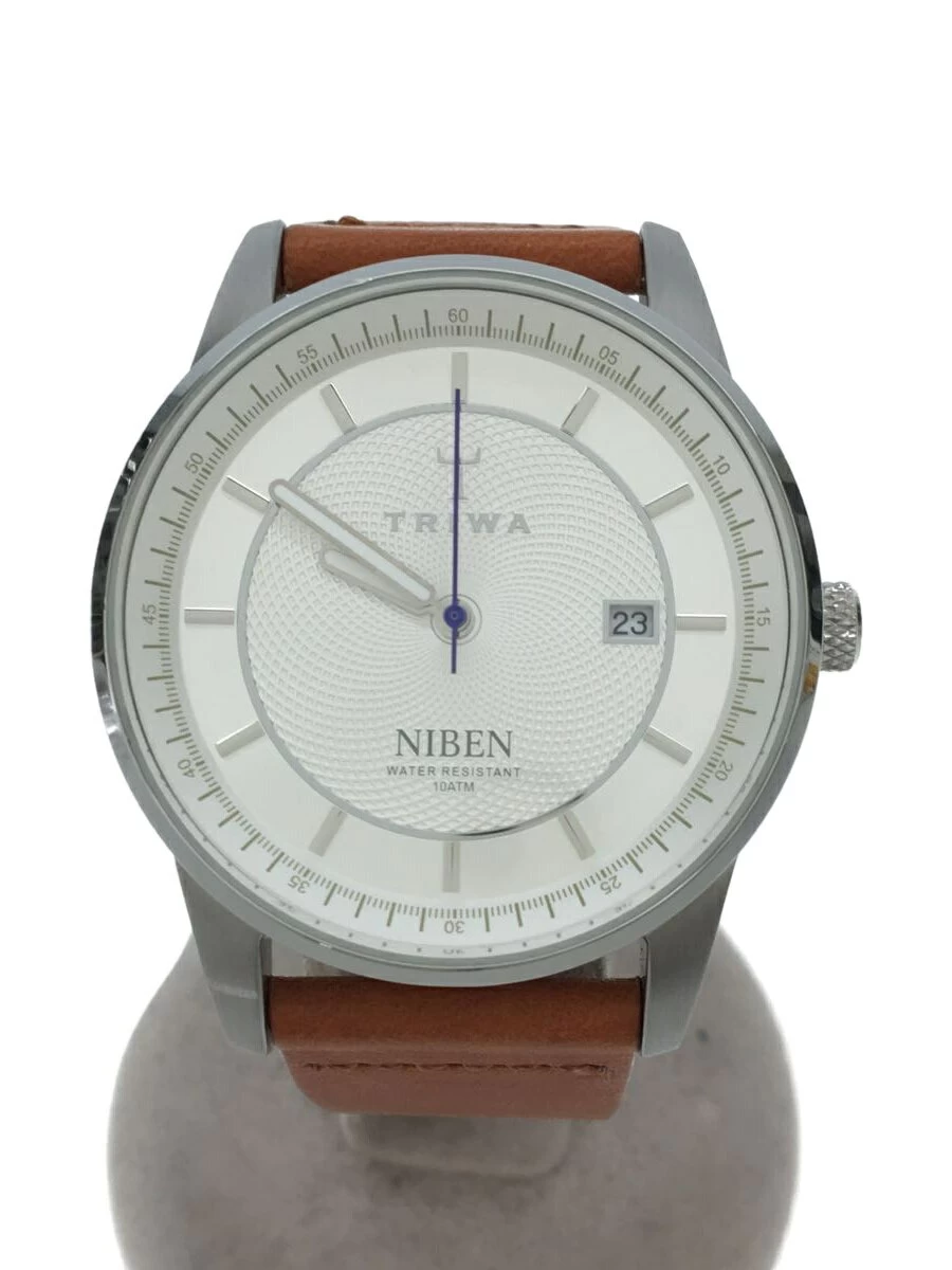 TRIWA ◆/analog/leather/silver/brown