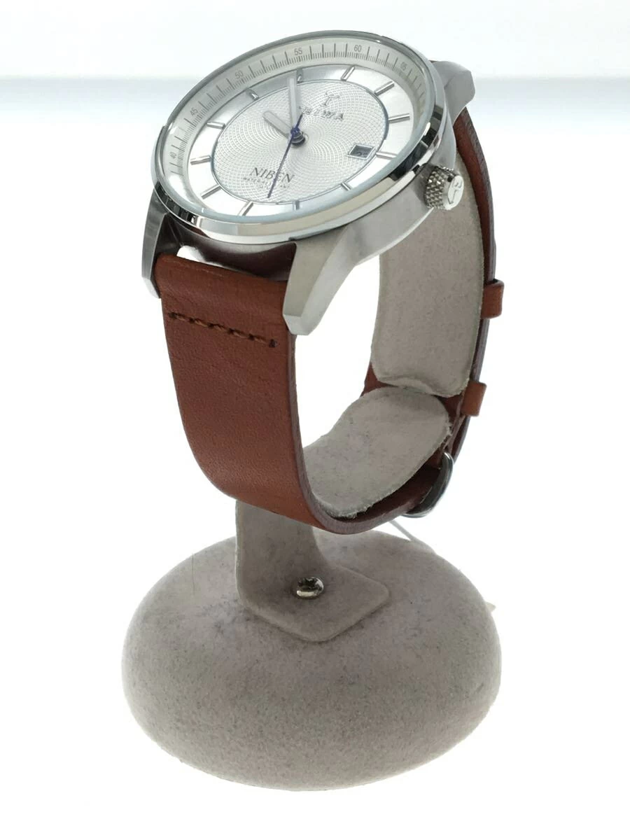 TRIWA ◆/analog/leather/silver/brown