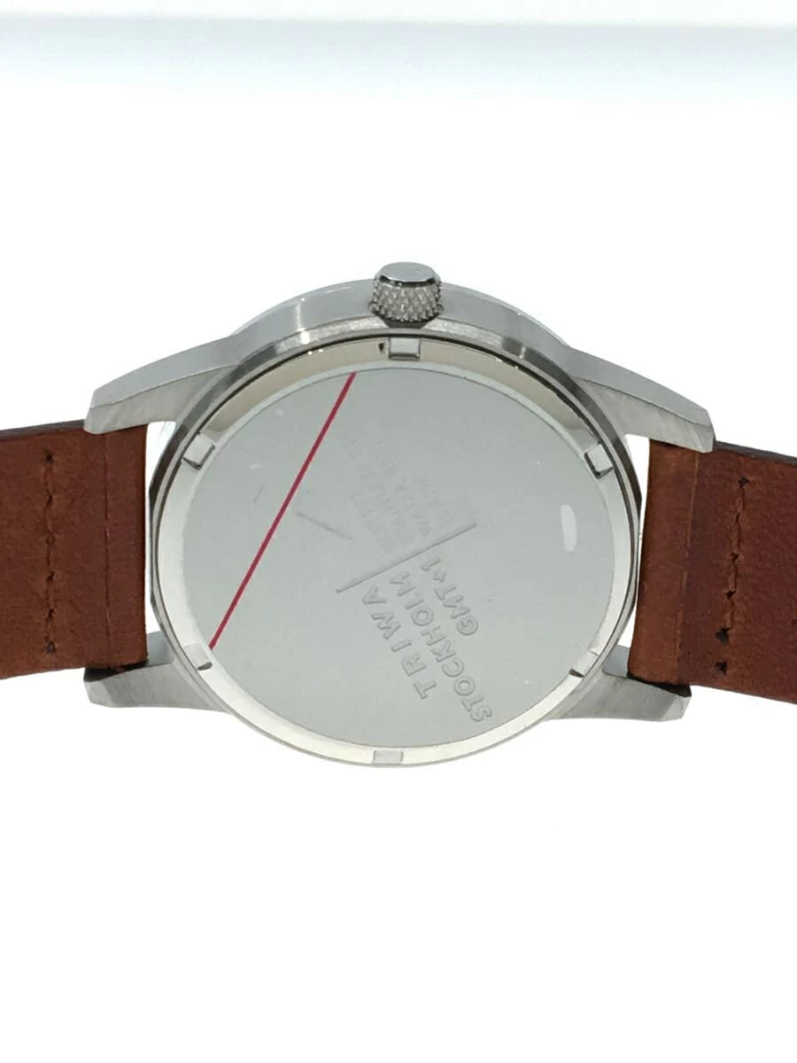 TRIWA ◆/analog/leather/silver/brown