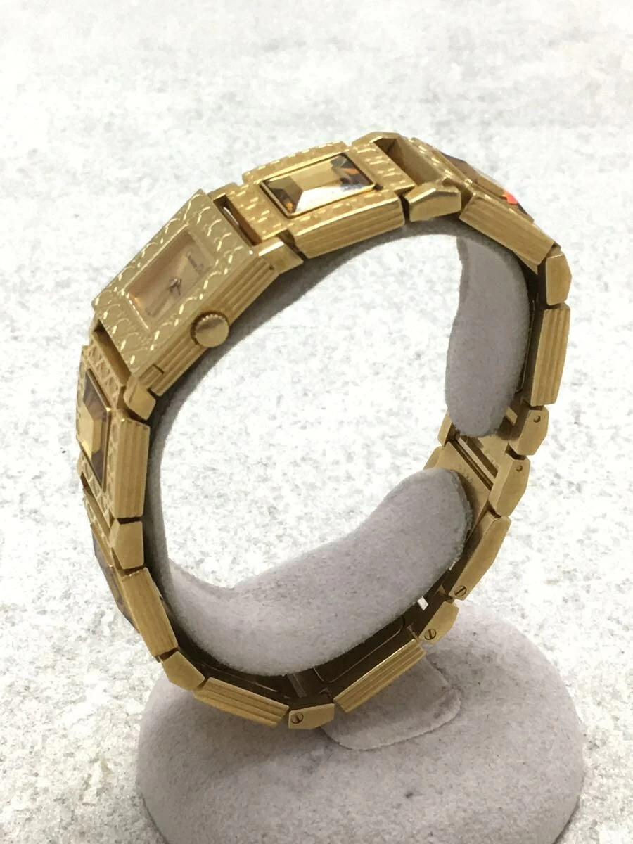 Christian Dior ◆ La Parisienne/2 replacement leather belts included/quartz/analog/gold color
