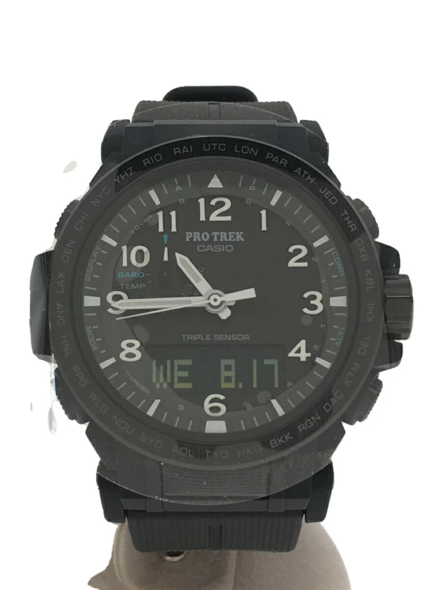 CASIO ◆ SOLAR_PRO TREK/DIGIANA/ --/BLK/BLK/BLACK/CASIO SECOND STREET