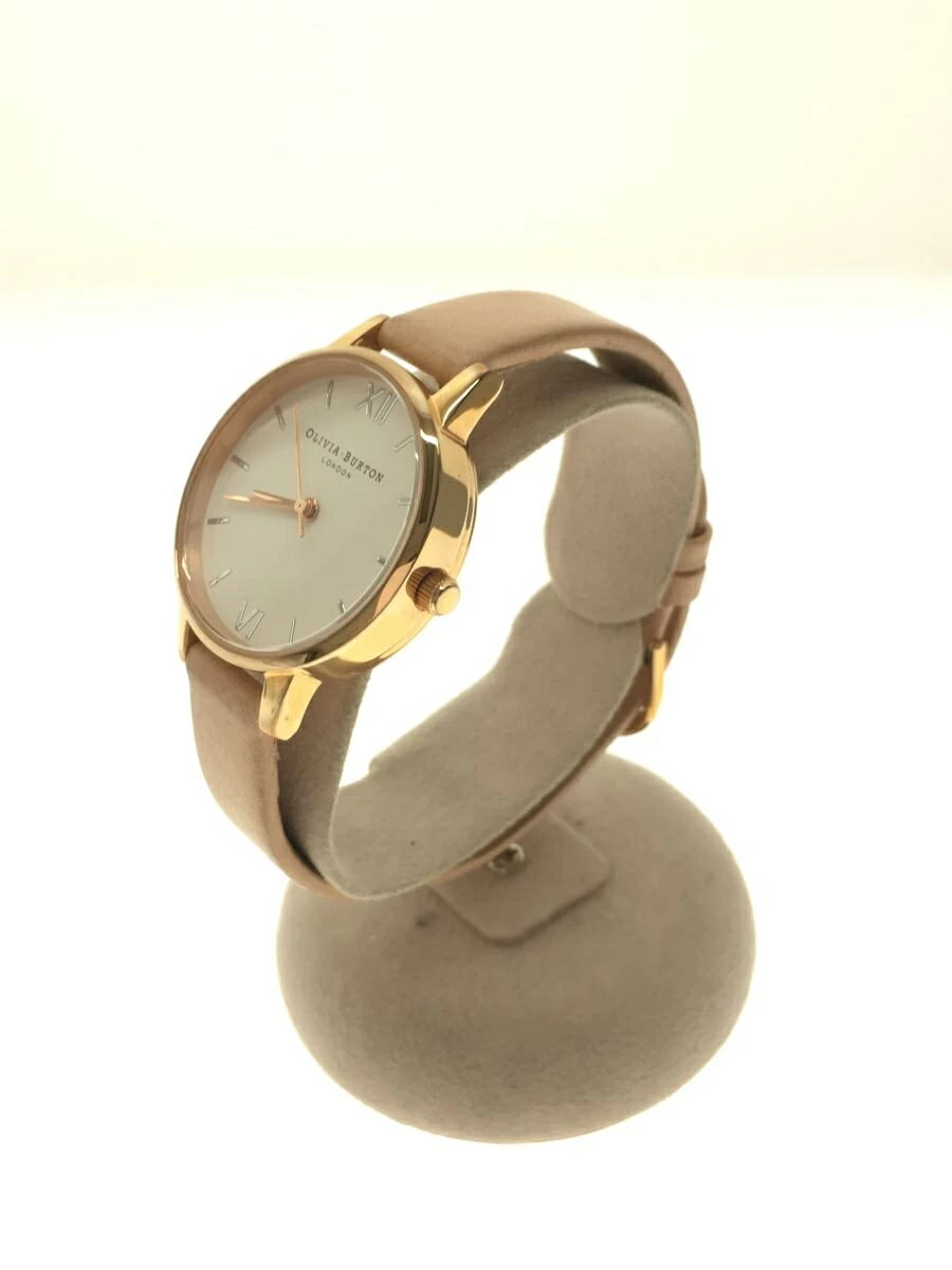 OLIVIA BURTON ◆/analog/leather/WHT/BEG