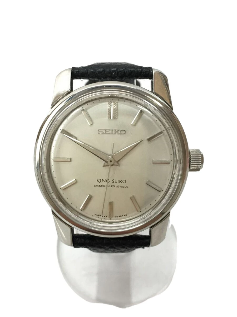 SEIKO ◆ KING SEIKO/ANTIQUE/SHIELD MEDALION/25JEWELS/MANUAL WIND/ANALOGUE/LEATHER KING SEIKO