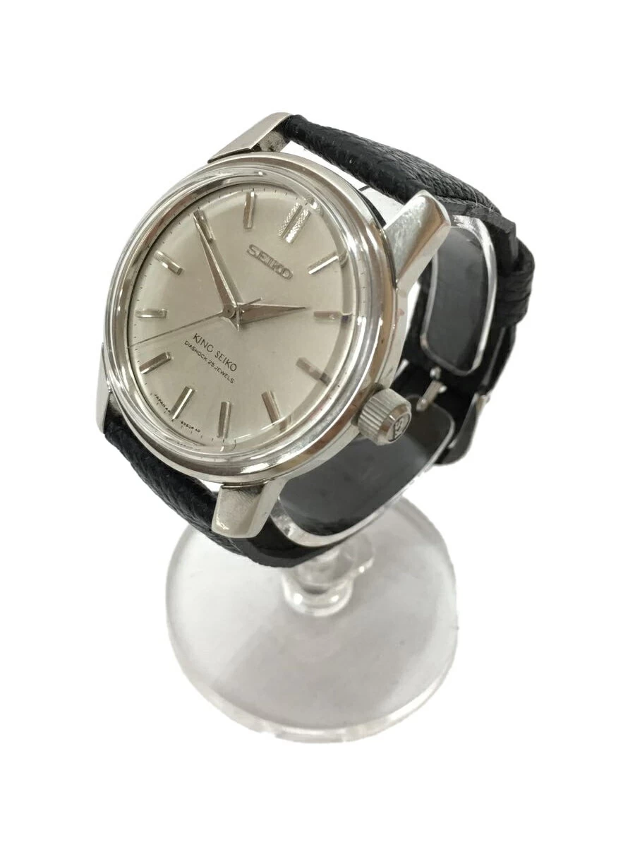 SEIKO ◆ KING SEIKO/ANTIQUE/SHIELD MEDALION/25JEWELS/MANUAL WIND/ANALOGUE/LEATHER KING SEIKO