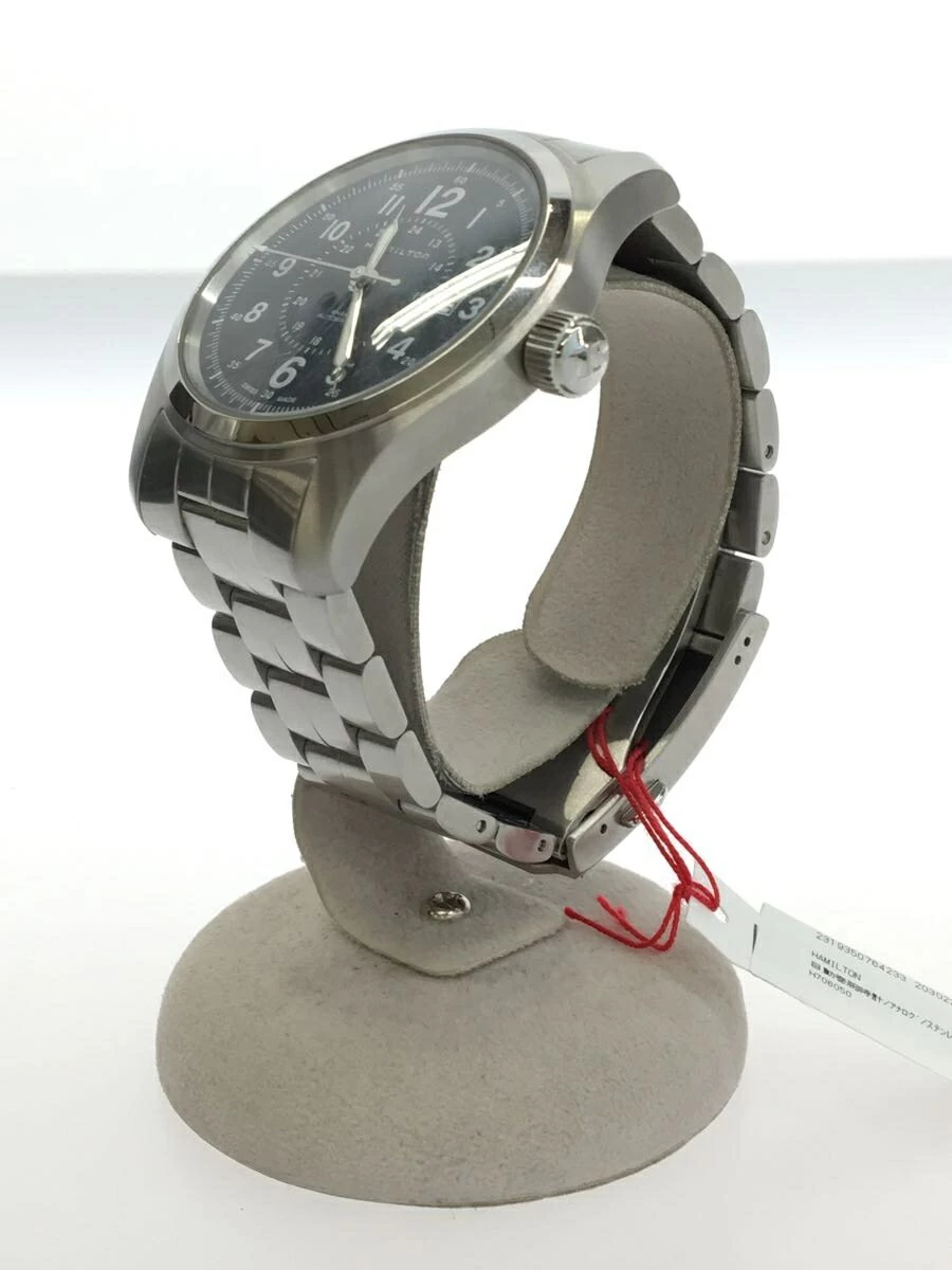 Hamilton ◆ Automatic/Analog/Stainless Steel/NVY/SLVKHAKI Field Arabian Index Date H706050