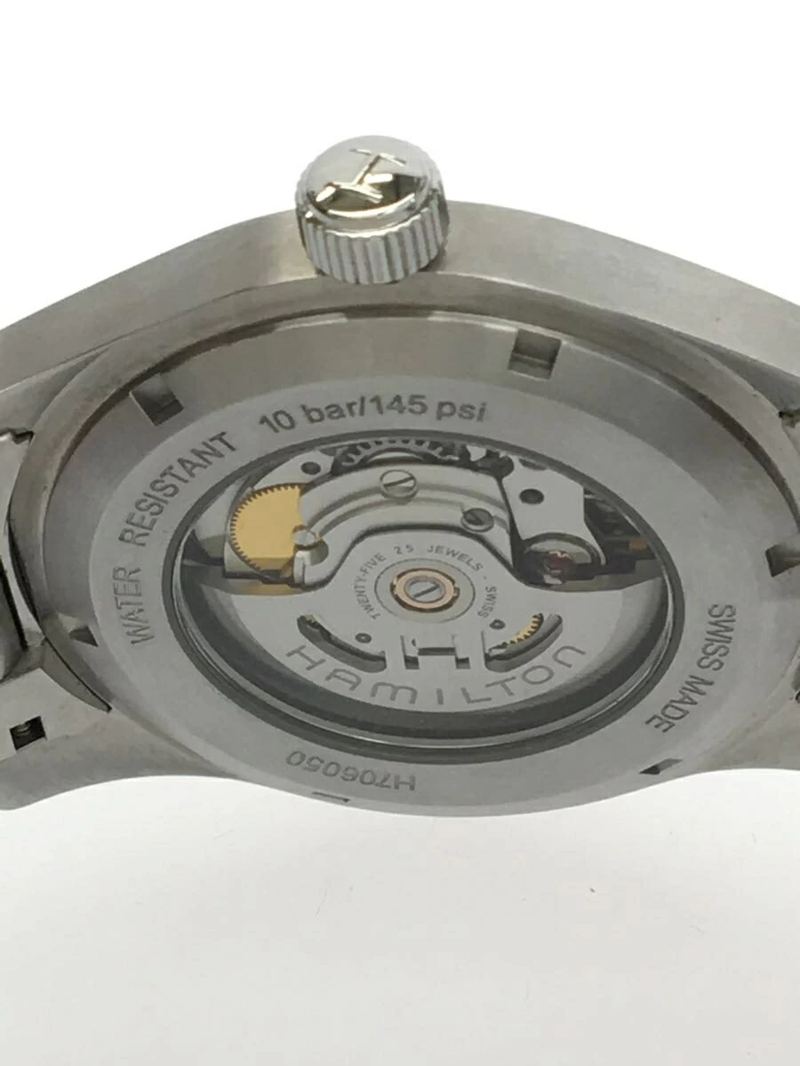 Hamilton ◆ Automatic/Analog/Stainless Steel/NVY/SLVKHAKI Field Arabian Index Date H706050